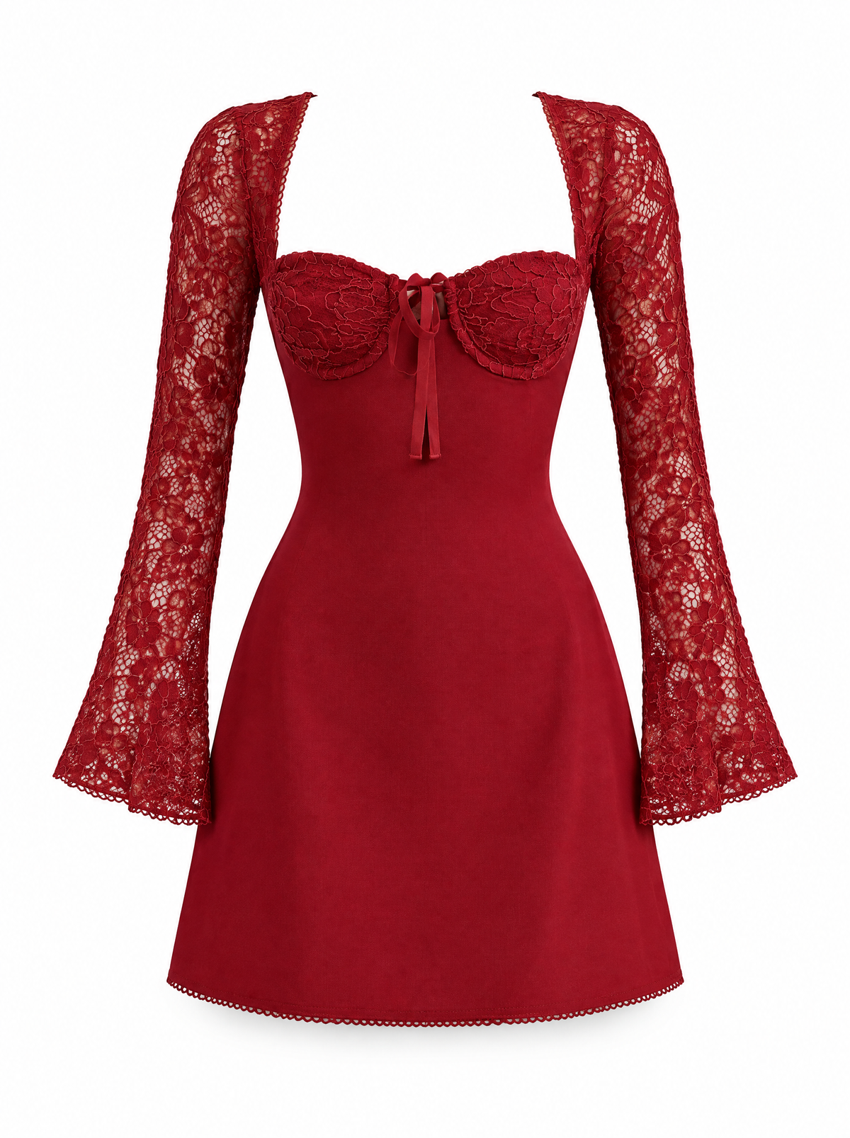 Robe courte en dentelle dos nu Charlotte