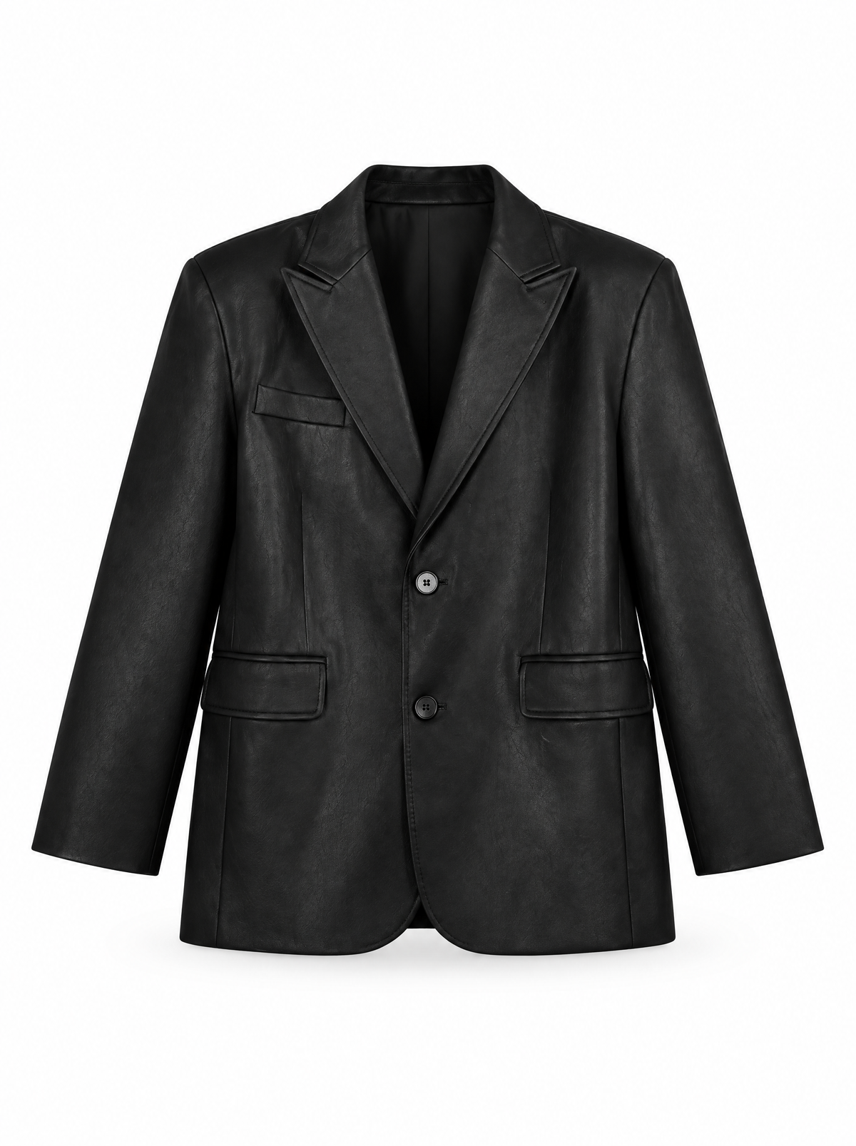 Blazer oversize effet cuir Ludivine