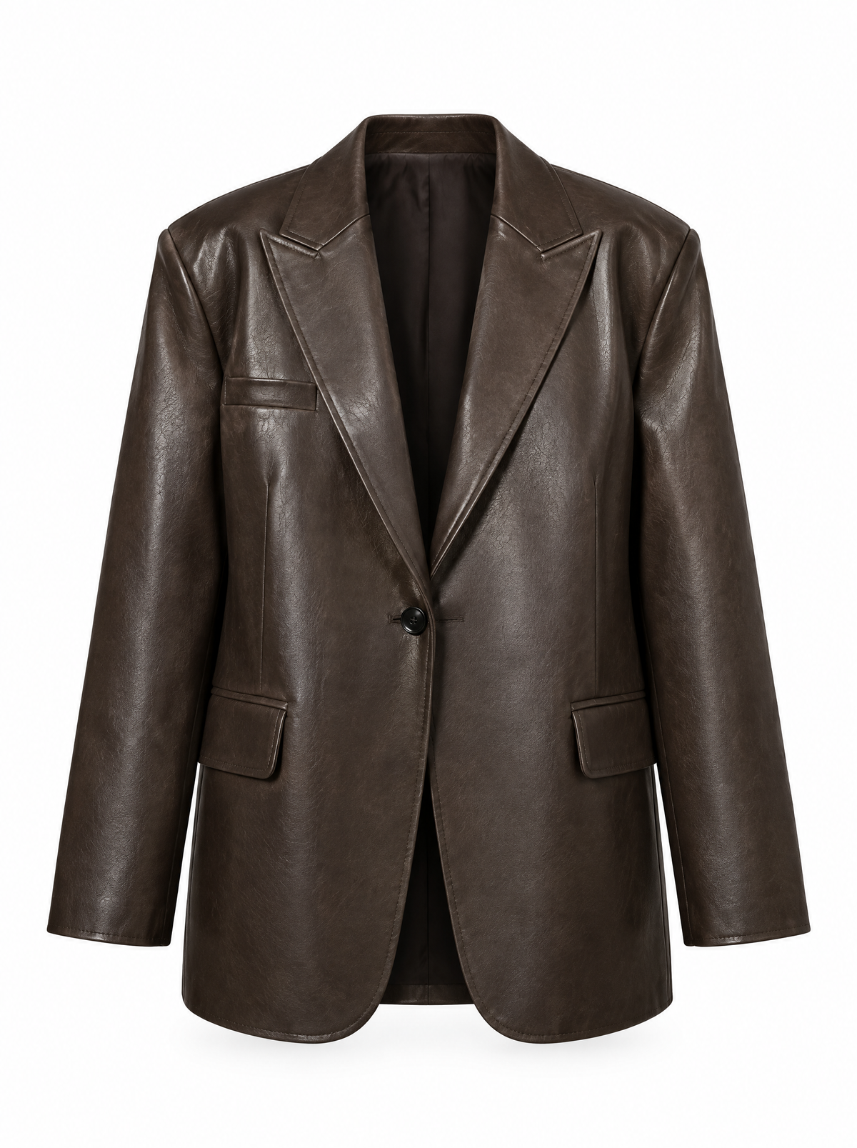 Blazer oversize effet cuir Ludivine