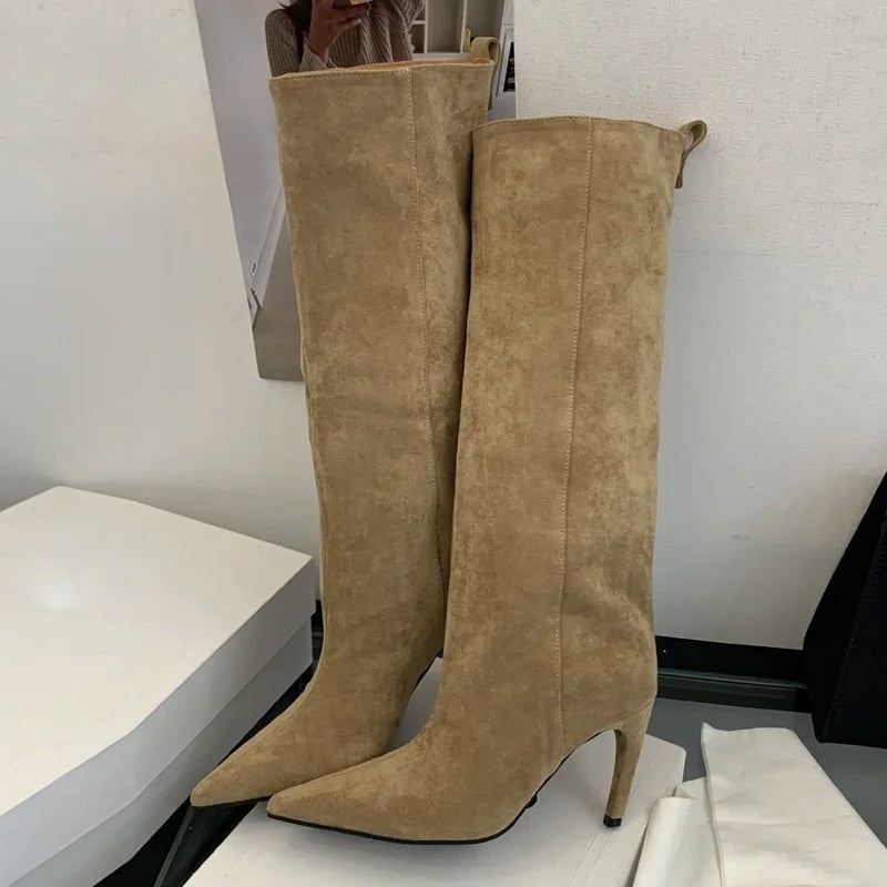 Bottes hautes à bout pointu Noëlie
