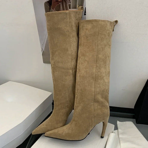 Bottes hautes à bout pointu Noëlie