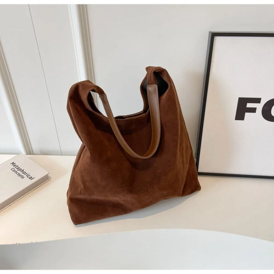 Sac porté épaule effet daim Nathalie