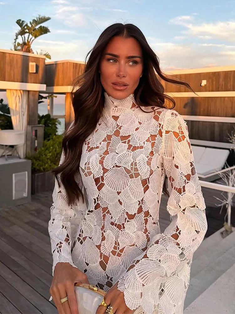 Robe courte en crochet Raphaëlle