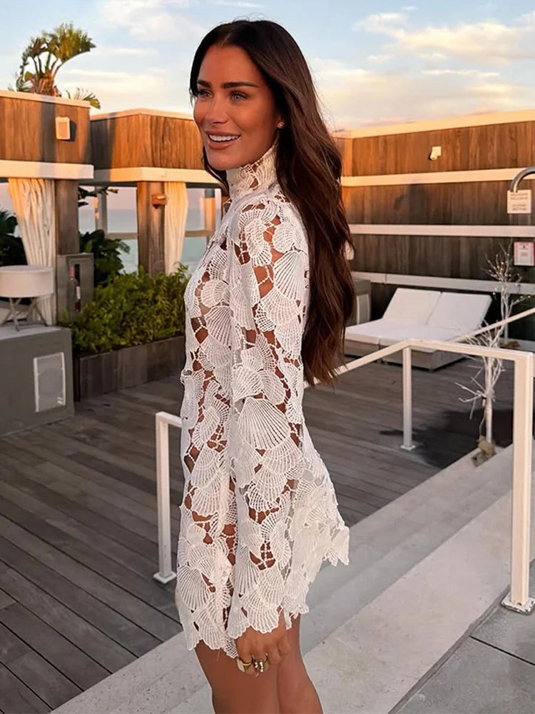 Robe courte en crochet Raphaëlle