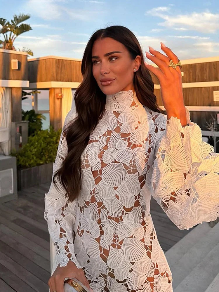 Robe courte en crochet Raphaëlle