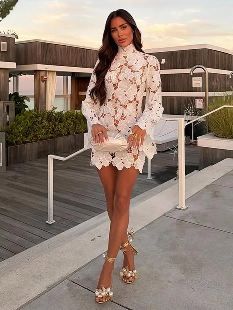 Robe courte en crochet Raphaëlle