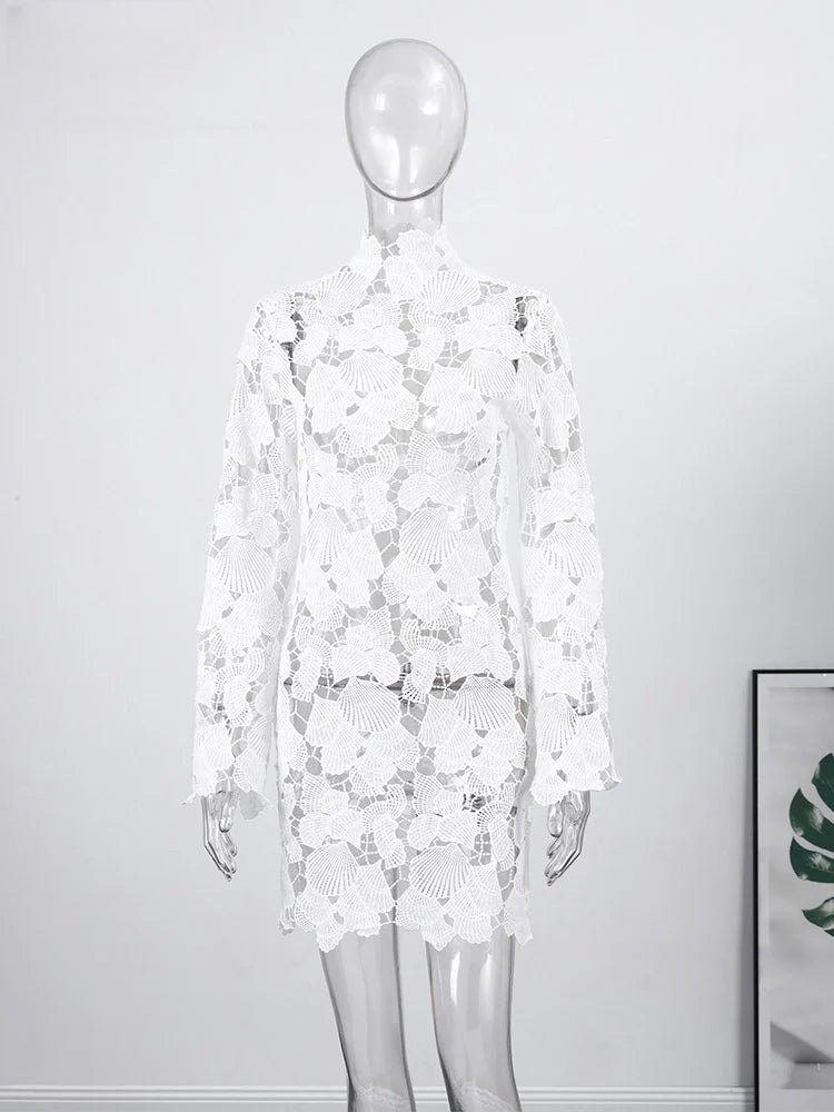 Robe courte en crochet Raphaëlle
