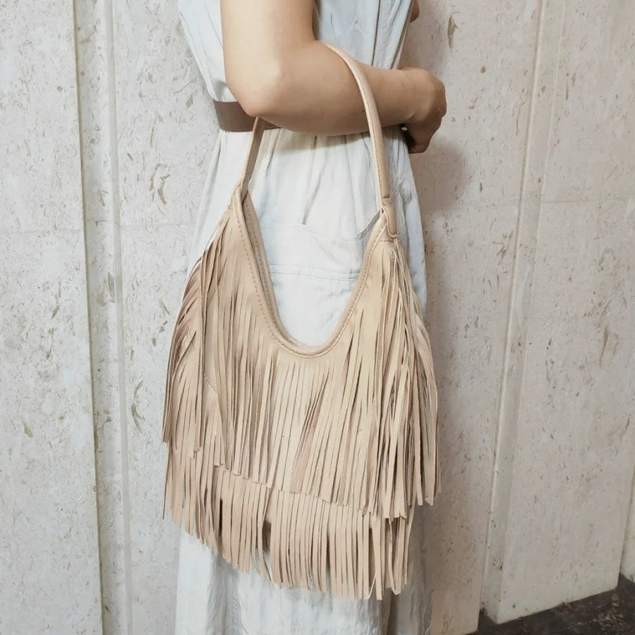 Sac hobo à longues franges Séverine
