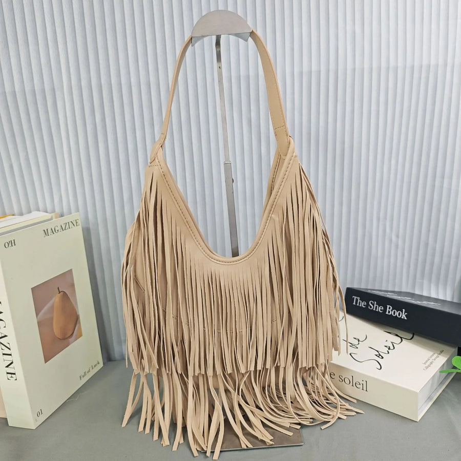 Sac hobo à longues franges Séverine