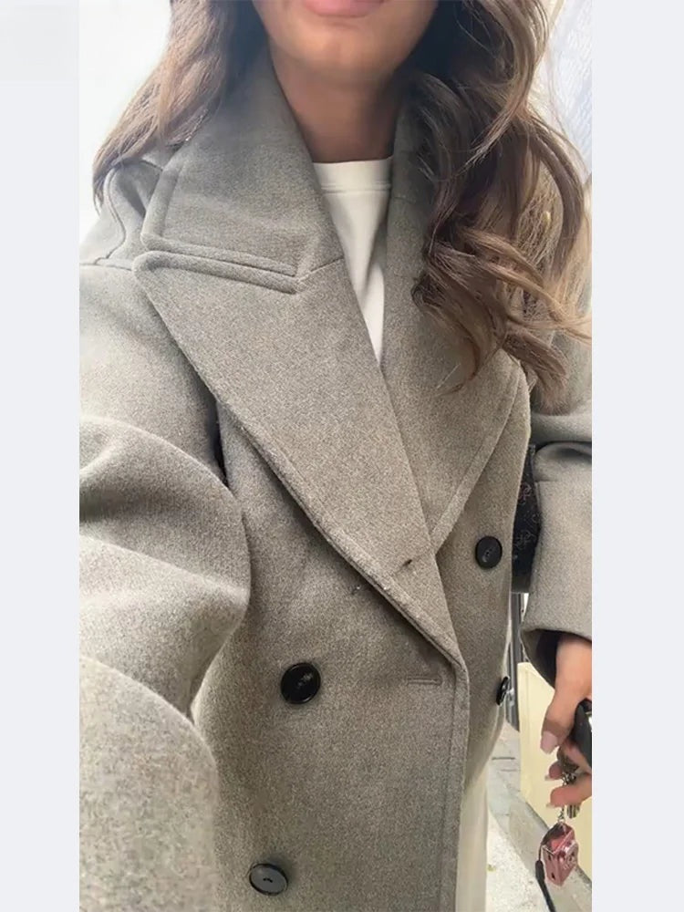 Manteau court à double boutonnage Victoria