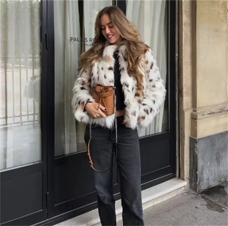 Veste duveteuse effet fourrure Zélie