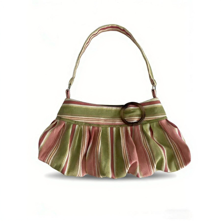 Sac porté épaule rayé et léopard Maya