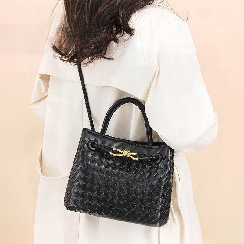 Sac tressé à poignée Thaïs