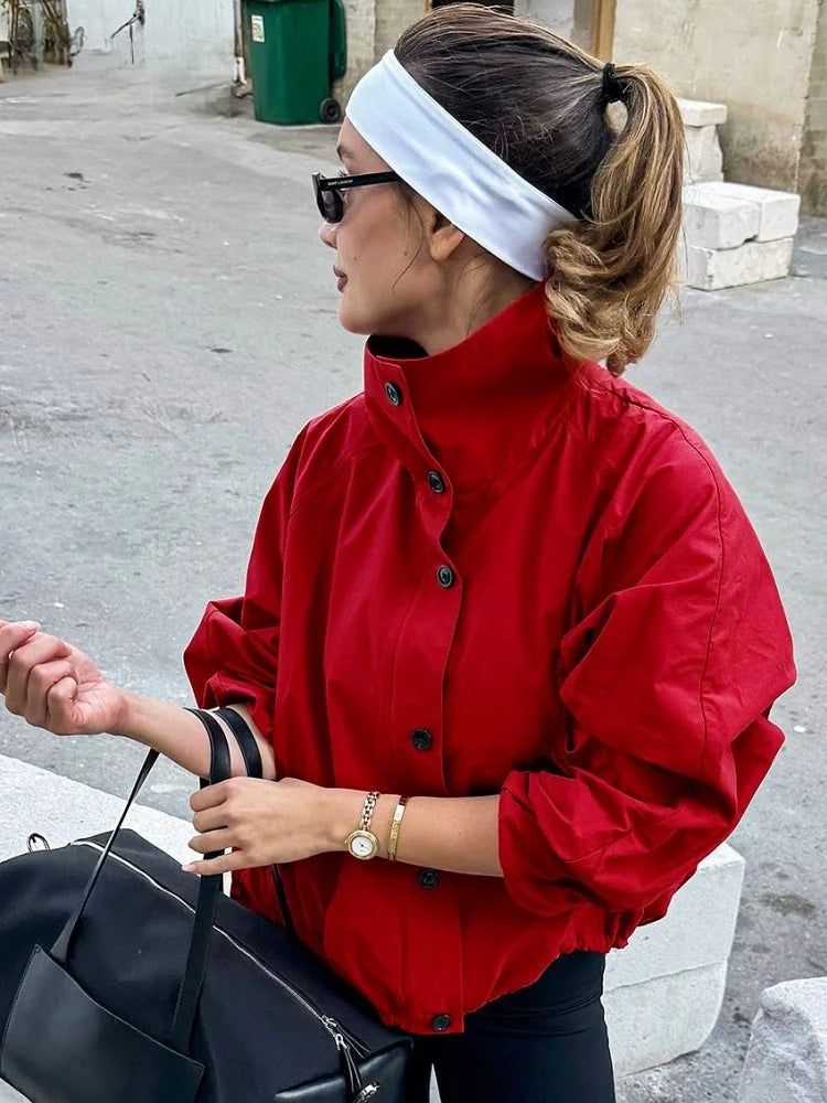Veste coupe-vent à col montant Camille