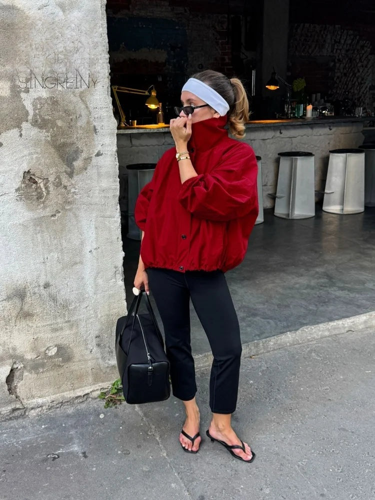 Veste coupe-vent à col montant Camille