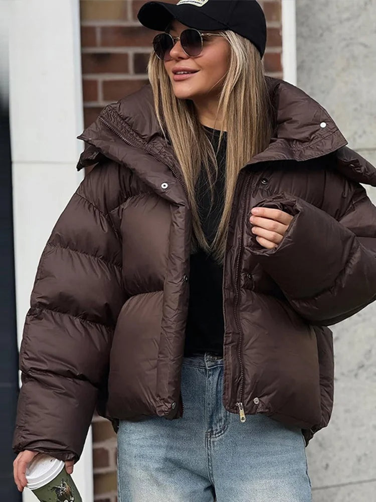 Manteau court à capuche Capucine