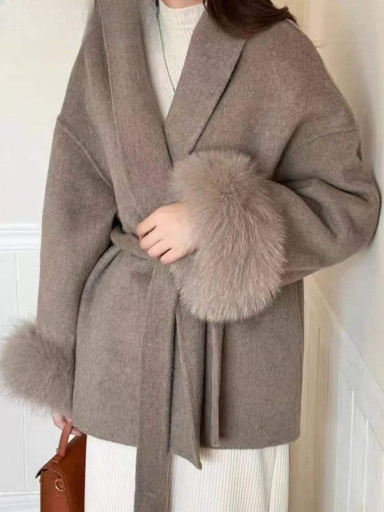 Manteau court à nouer Clémence