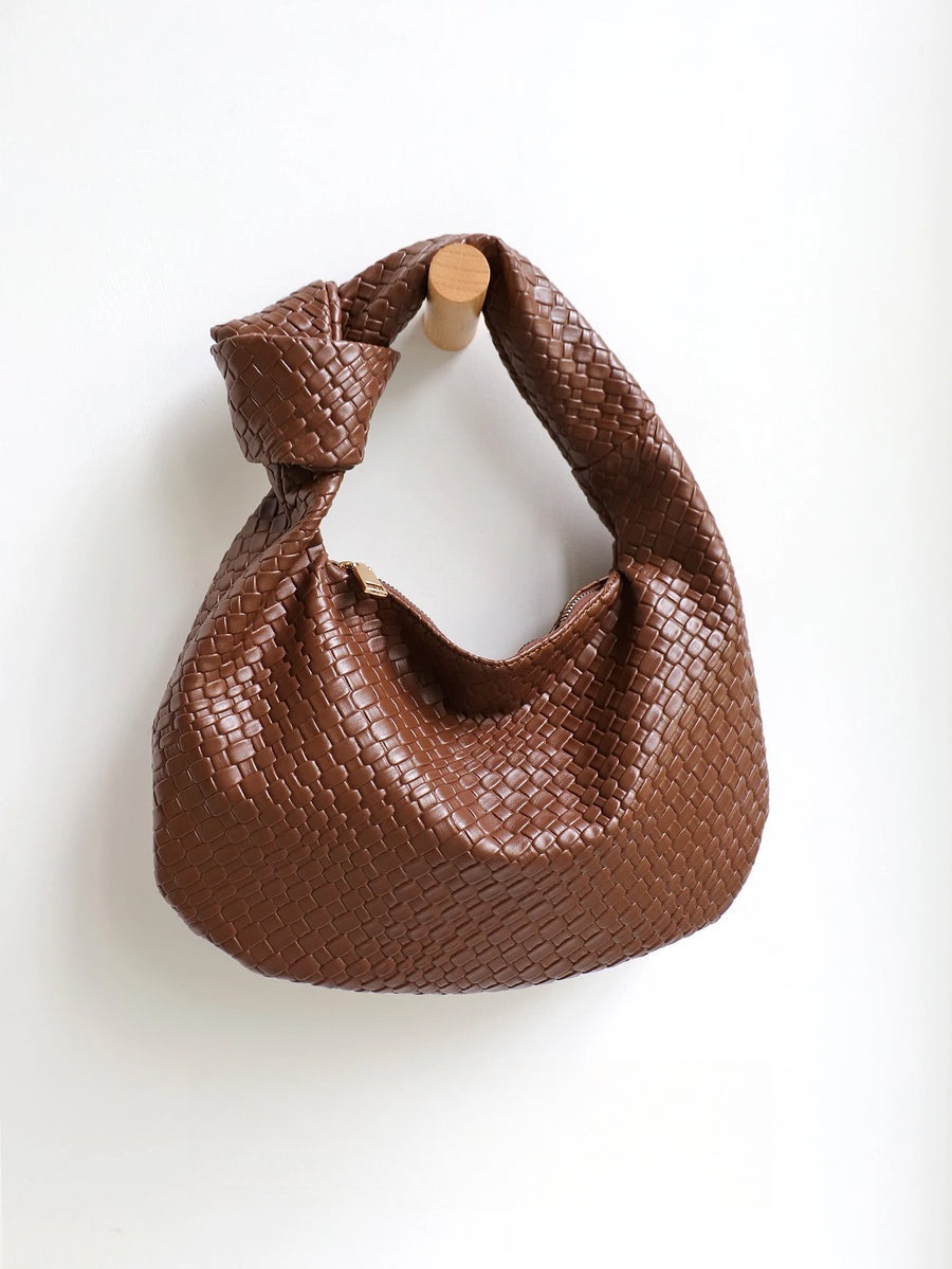 Petit sac hobo effet tressé Élodie