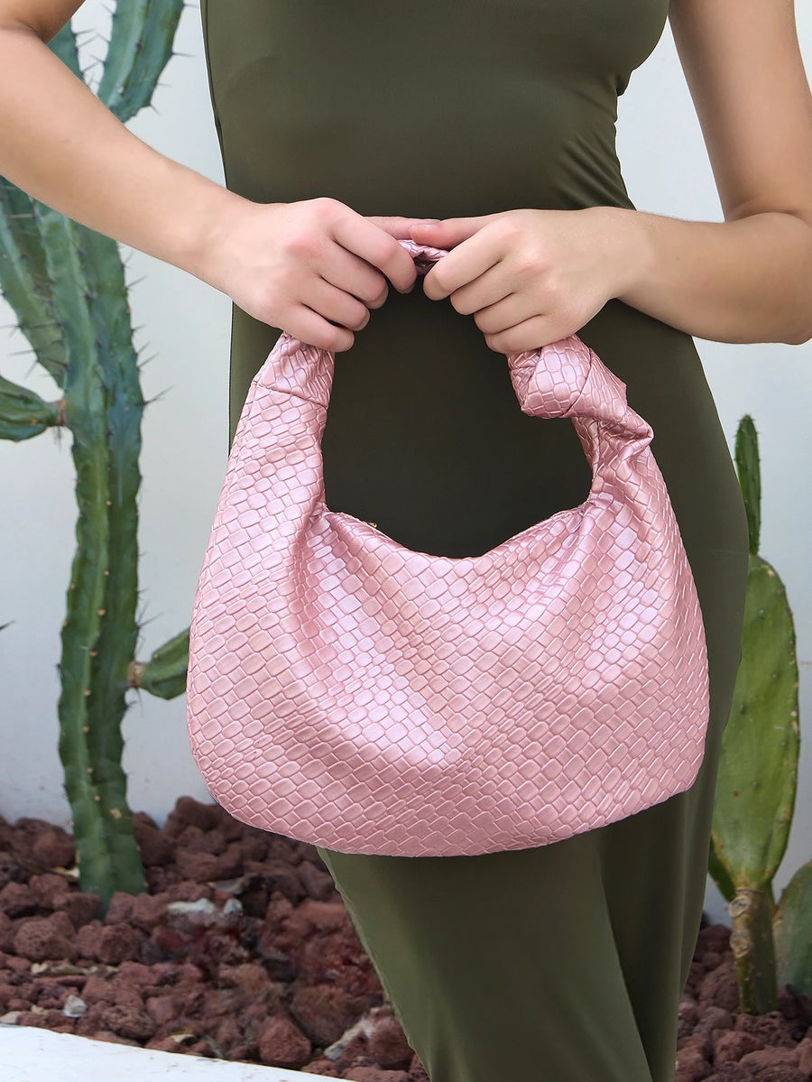 Petit sac hobo effet tressé Élodie
