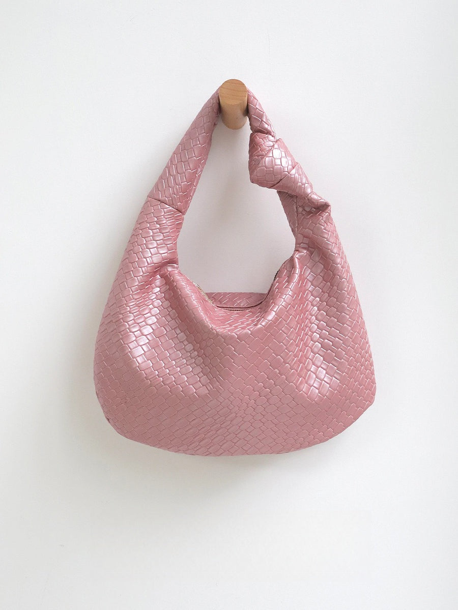 Petit sac hobo effet tressé Élodie