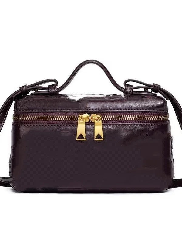 Mini sac baril effet tressé Faustine