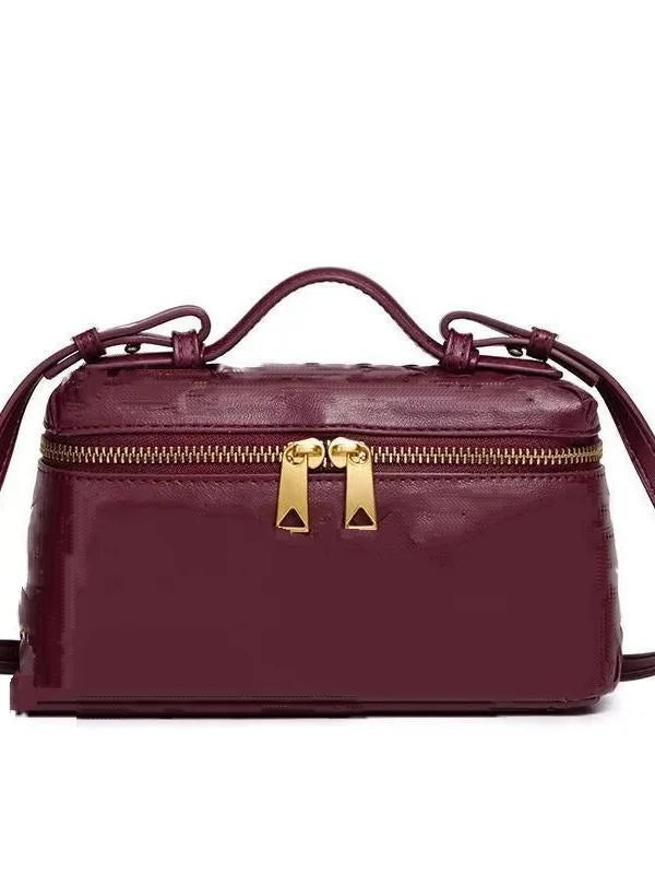 Mini sac baril effet tressé Faustine