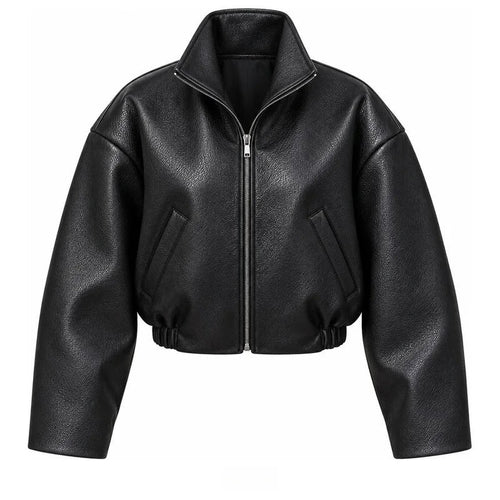 Blouson court effet cuir Hélène