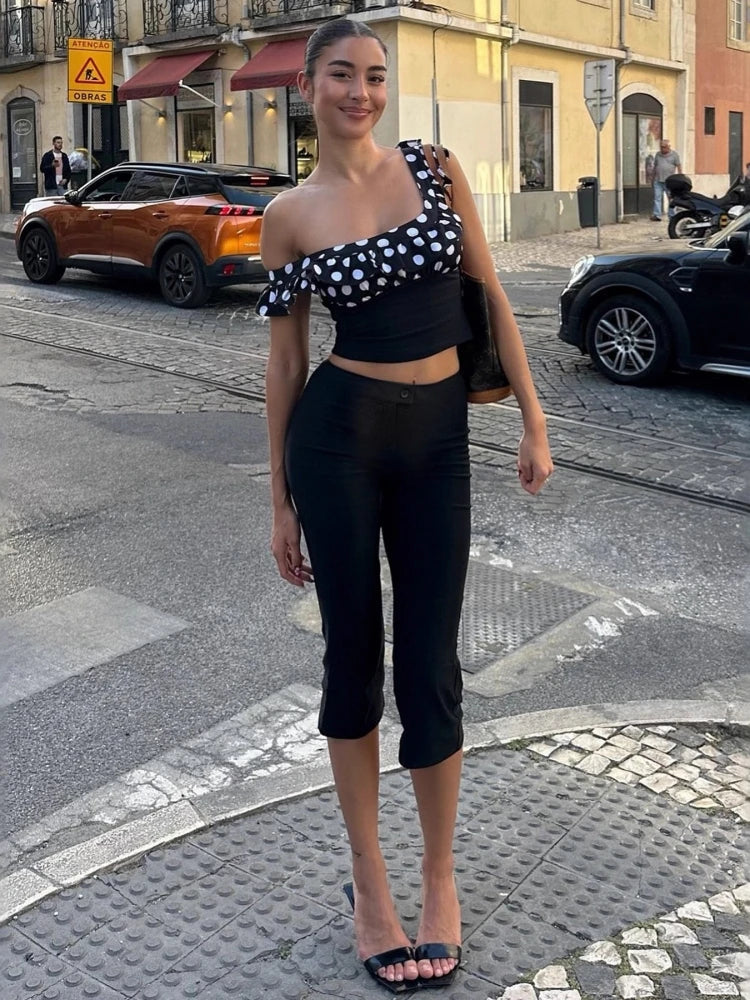 Pantalon court légèrement évasé Léa