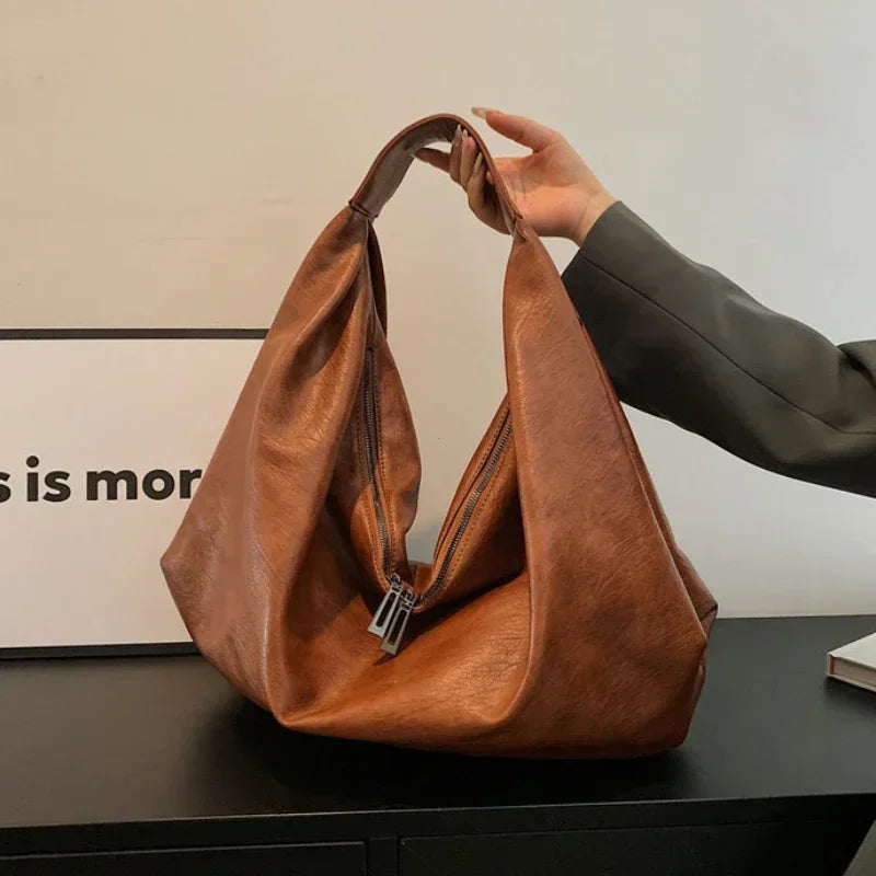 Grand sac hobo noir Louane