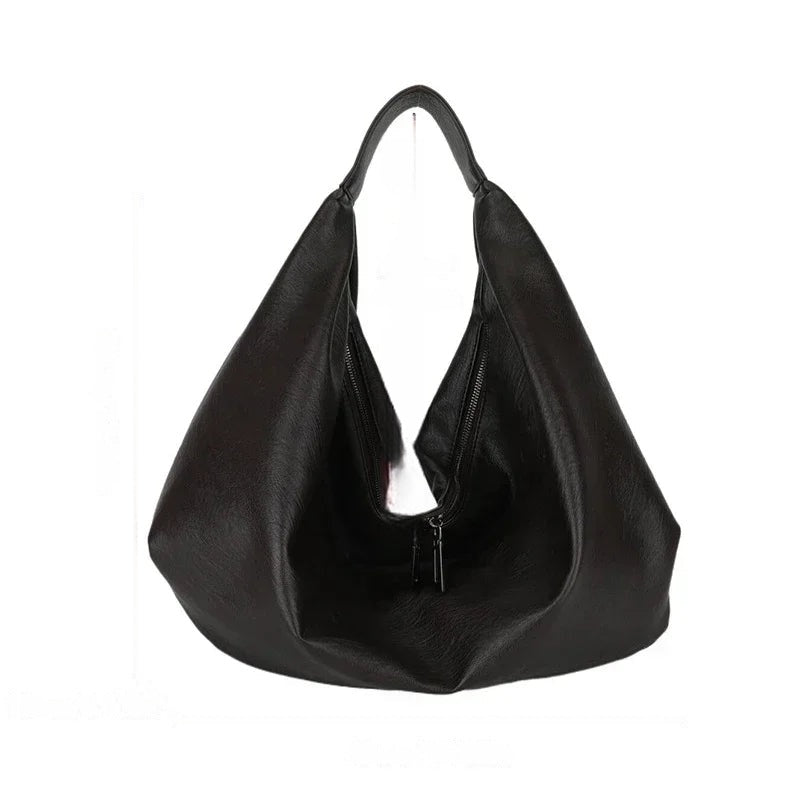 Grand sac hobo noir Louane
