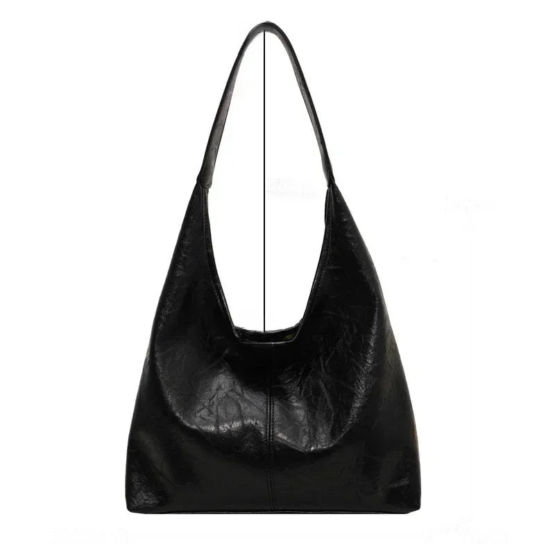 Grand sac hobo noir Louane