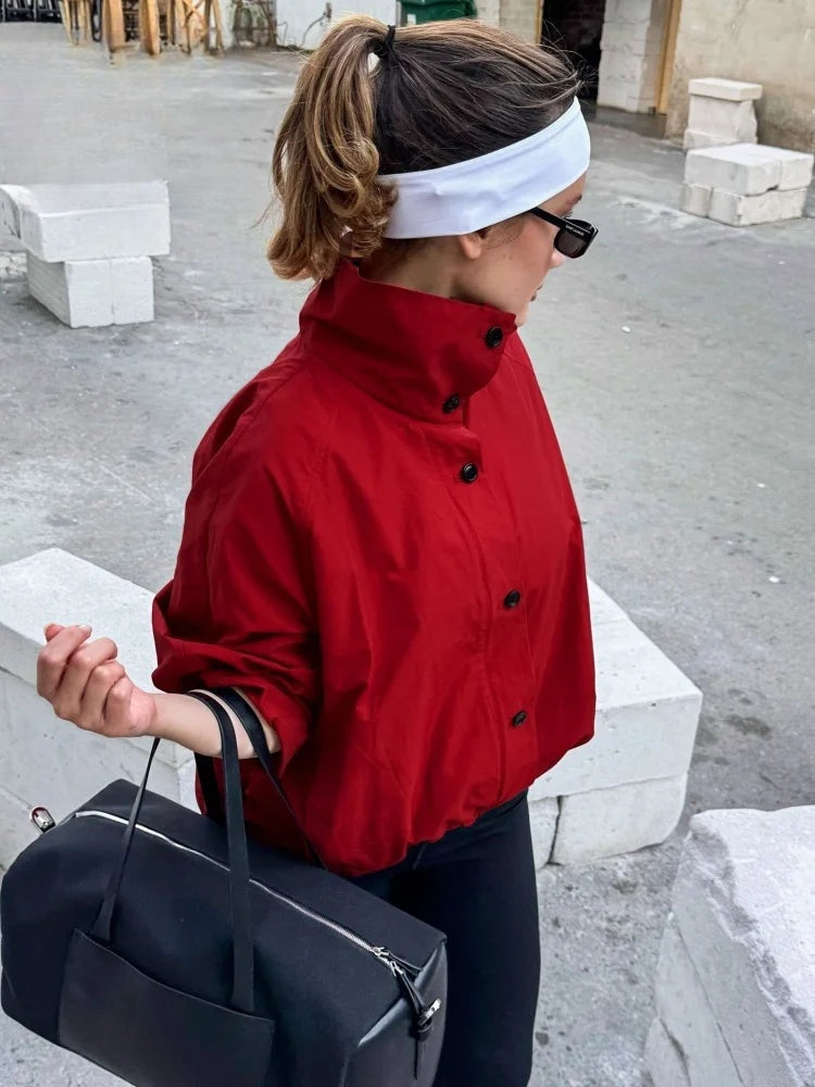 Veste coupe-vent à col montant Camille