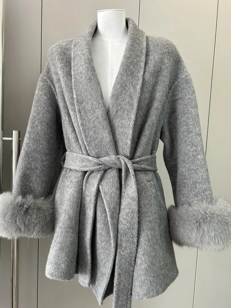Manteau court à nouer Clémence