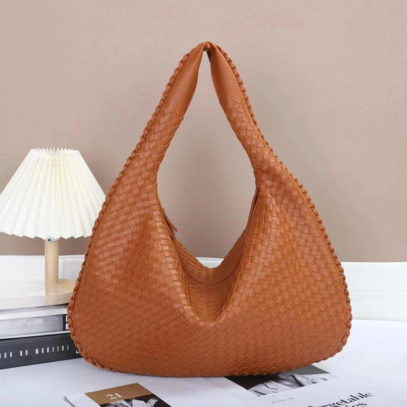 Grand sac hobo tressé Gabrielle