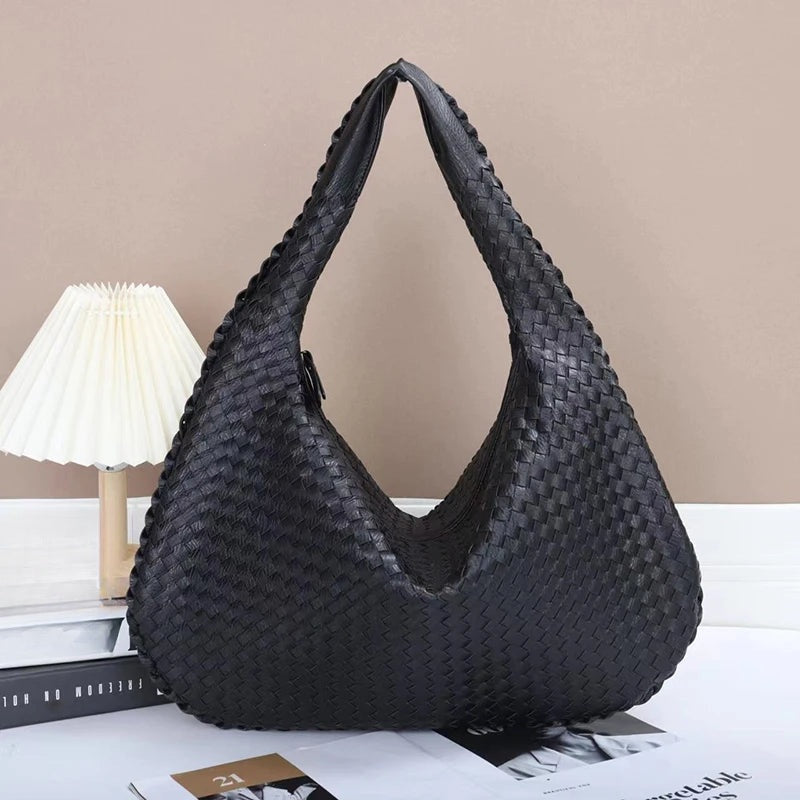 Grand sac hobo tressé Gabrielle