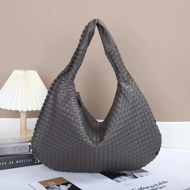 Grand sac hobo tressé Gabrielle