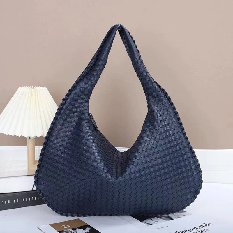 Grand sac hobo tressé Gabrielle