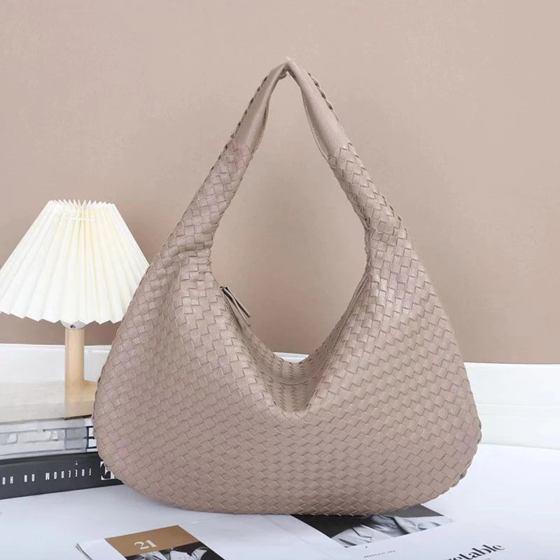 Grand sac hobo tressé Gabrielle