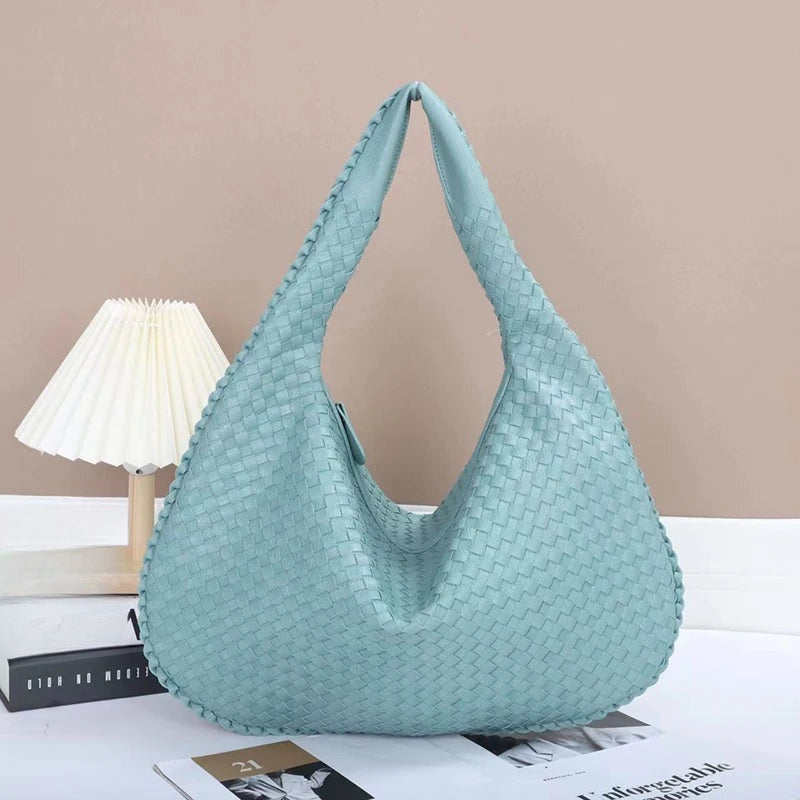 Grand sac hobo tressé Gabrielle