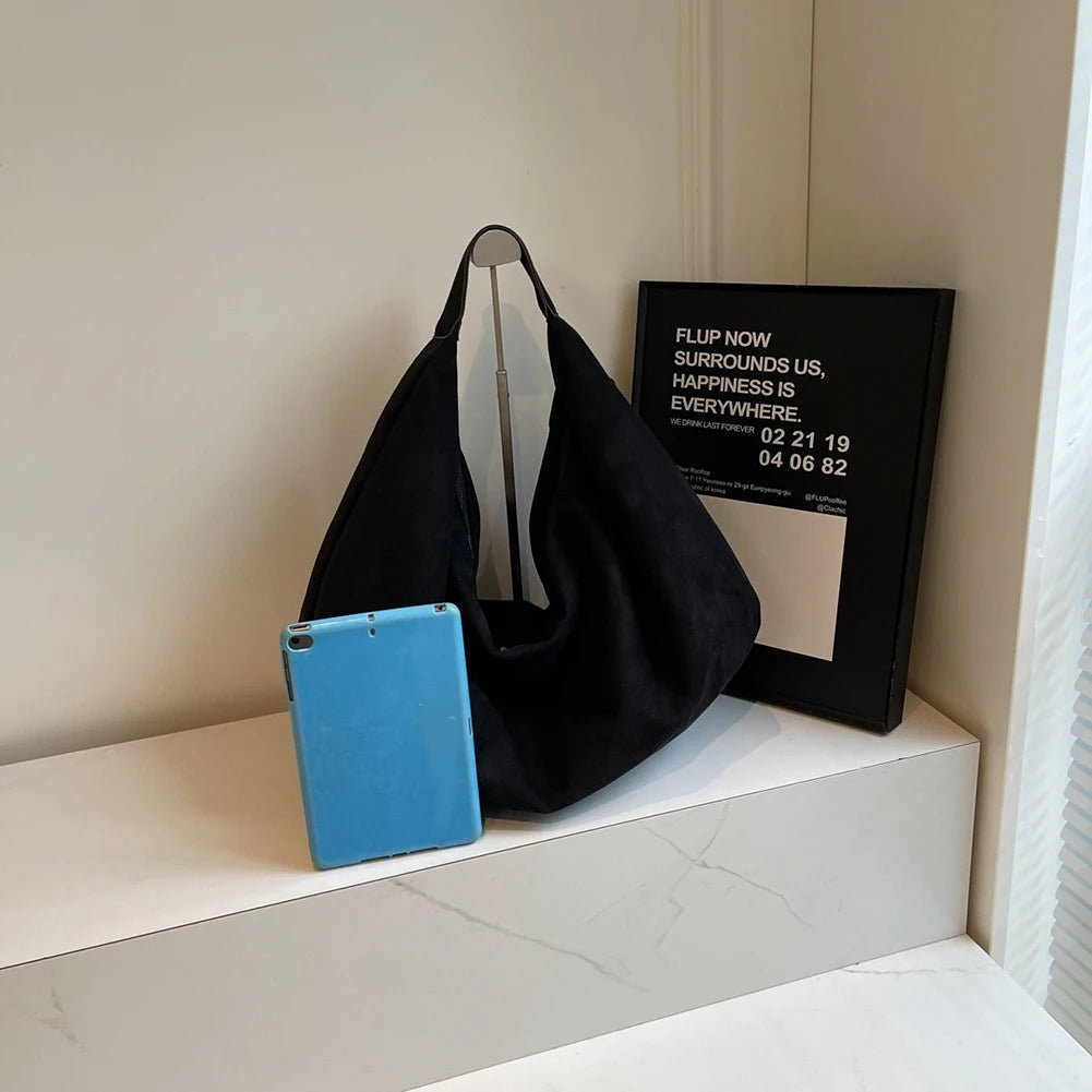 Grand sac hobo effet suède Philomène