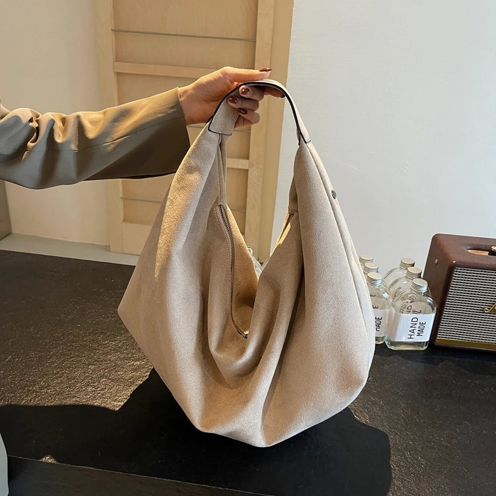 Grand sac hobo effet suède Philomène
