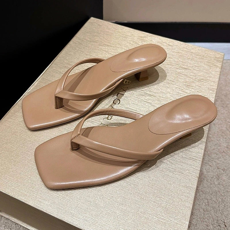 Mules à petit talon et bride Eulalie