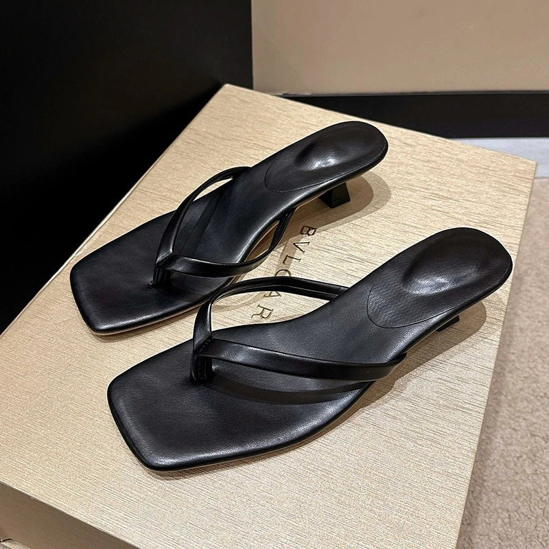 Mules à petit talon et bride Eulalie