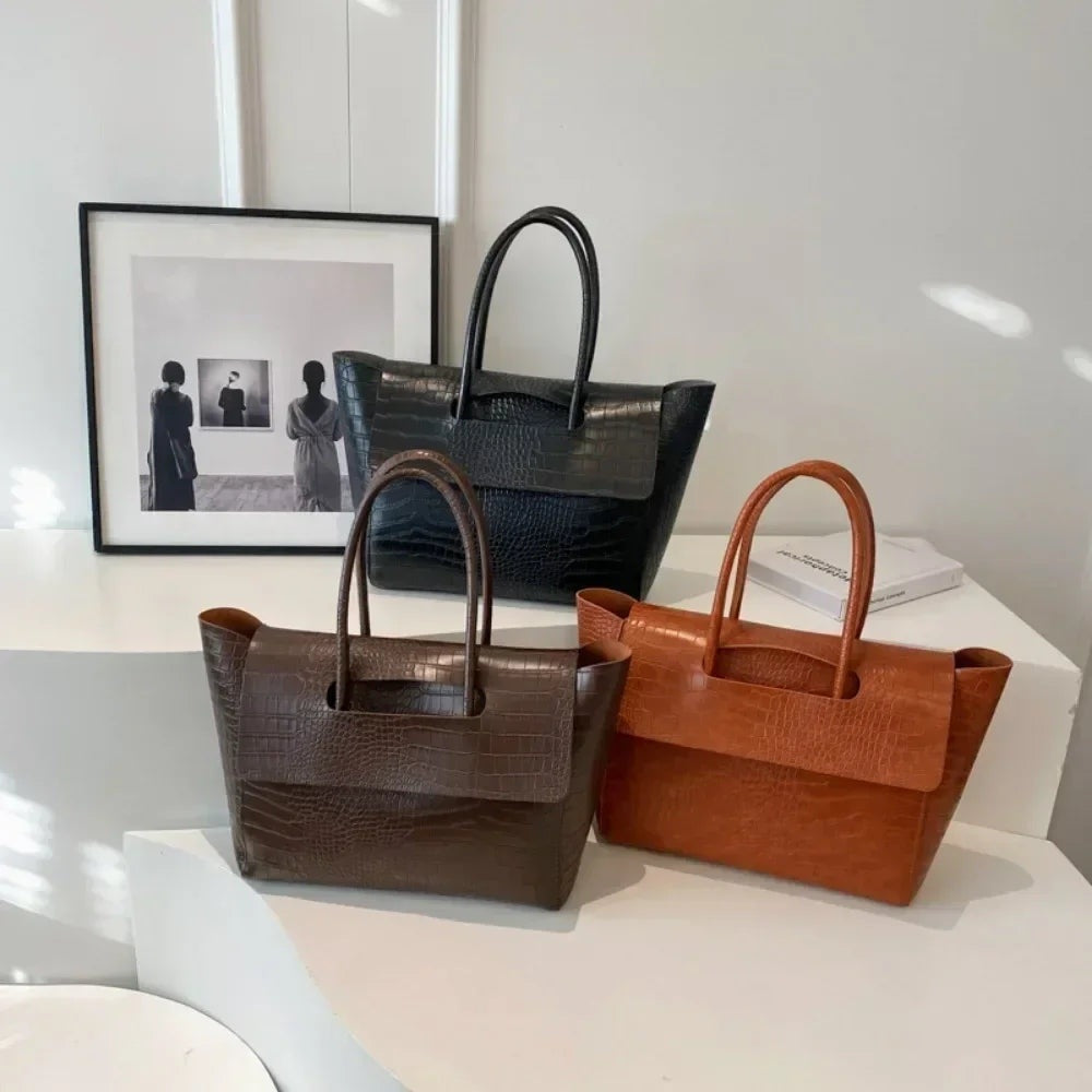 Grand sac effet croco Florine