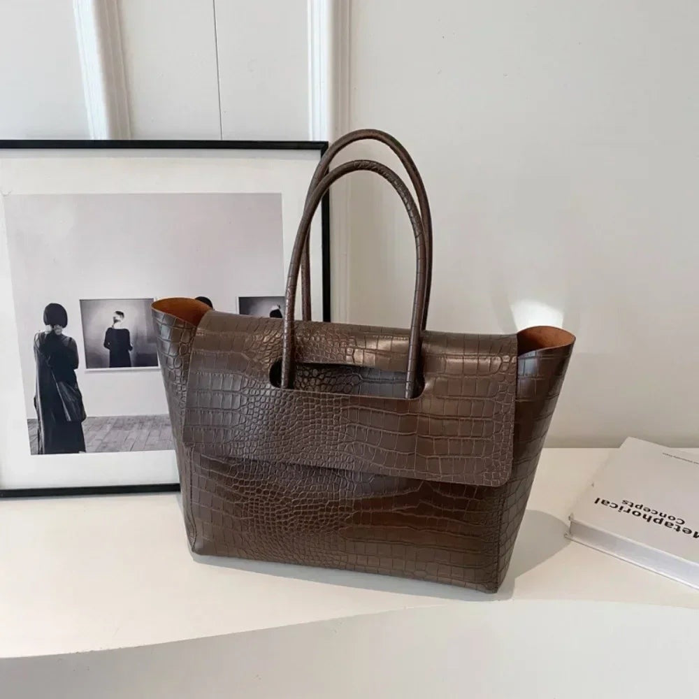Grand sac effet croco Florine